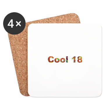Geschenk zum 18 Untersetzer - cool 18
