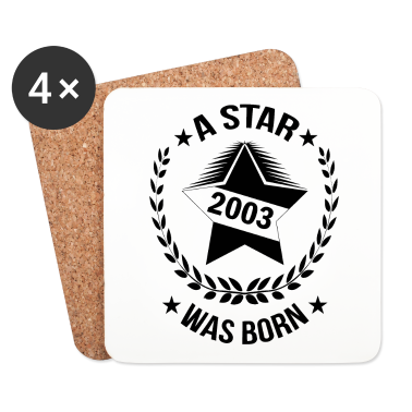 Geschenk zum 18 Untersetzer - Geschenkideen zum 18 Sternchen