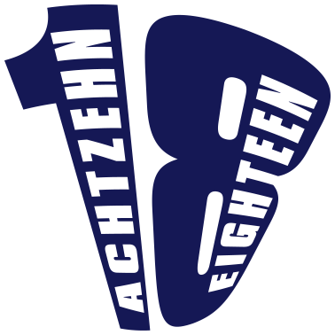 Motiv 18. Geburtstag Achtzehn