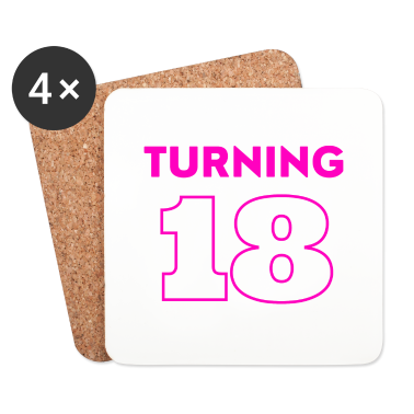 Geschenk zum 18 Untersetzer - 18. Geburtstag Mädchen