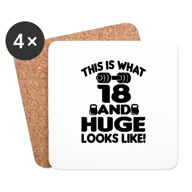 Geschenk zum 18 Untersetzer - 18 Jahre 18 Geburtstag Geschenk