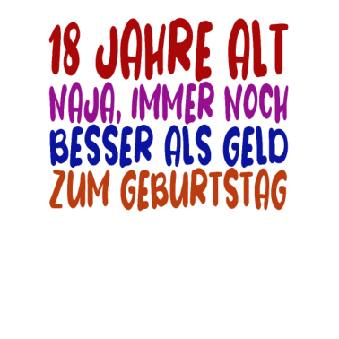 Motiv 18 Jahre 18 Geburtstag Geschenk