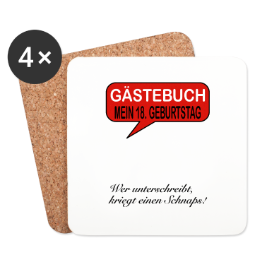 Geschenk zum 18 Untersetzer - GÄSTEBUCH ZUM 18. GEBURTSTAG