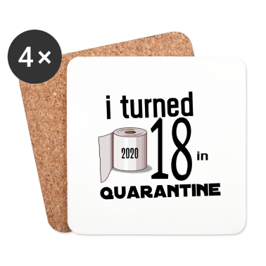 Geschenk zum 18 Untersetzer - MEIN 18. GEBURTSTAG IN QUARANTINE.