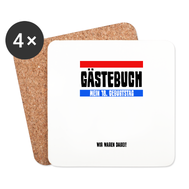 Geschenk zum 18 Untersetzer - 18. Geburtstag 18 Jahre Party Gästebuch Geschenk