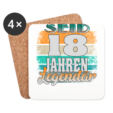 Geschenk zum 18 Untersetzer - 18 Geburtstag Seit 18 Jahren Legendär Geschenk