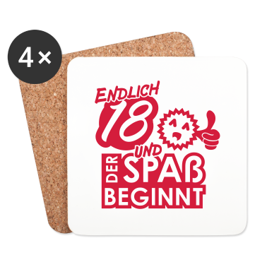 Geschenk zum 18 Untersetzer - 18 Jahre & Spaß