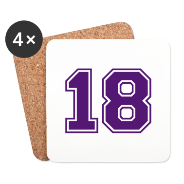 Geschenk zum 18 Untersetzer - 18