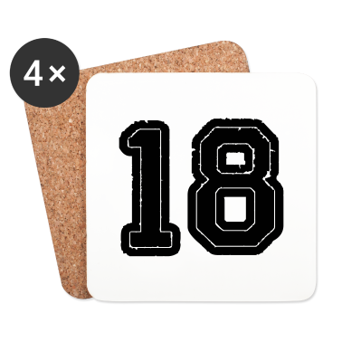 Geschenk zum 18 Untersetzer - 18