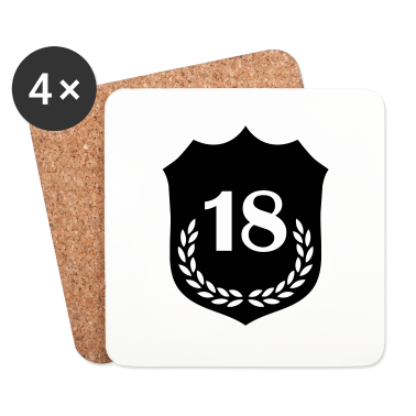 Geschenk zum 18 Untersetzer - 18