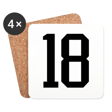 Geschenk zum 18 Untersetzer - 18