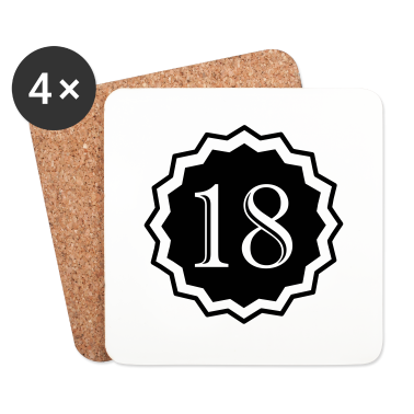 Geschenk zum 18 Untersetzer - 18