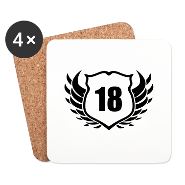 Geschenk zum 18 Untersetzer - 18