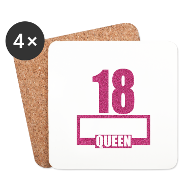 Geschenk zum 18 Untersetzer - 18. Geburtstag 18 Jahre 18er Birthday Queen