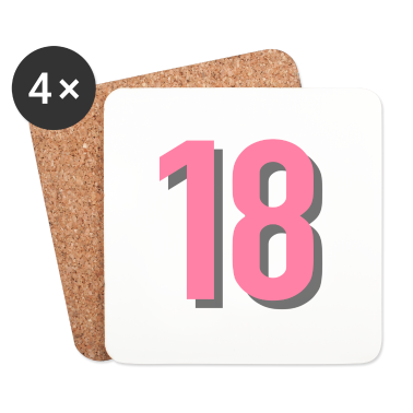 Geschenk zum 18 Untersetzer - 18