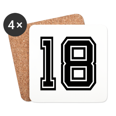Geschenk zum 18 Untersetzer - 18