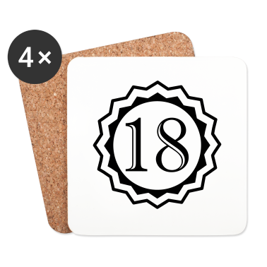Geschenk zum 18 Untersetzer - 18