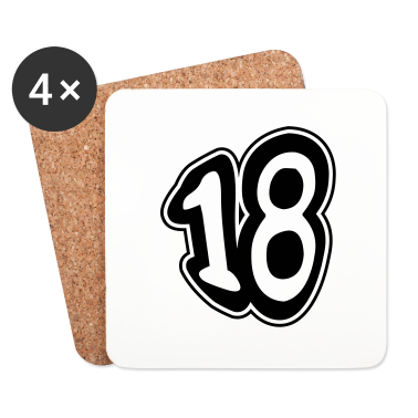 Geschenk zum 18 Untersetzer - 18