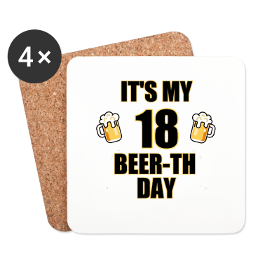 Geschenk zum 18 Untersetzer - 18. Geburtstag Geschenk