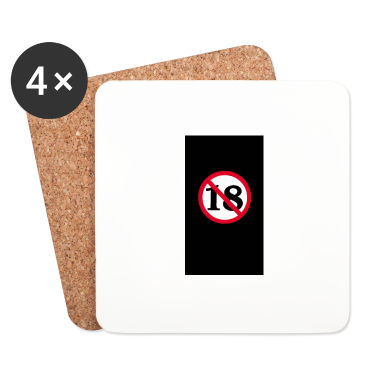 Geschenk zum 18 Untersetzer - 18+
