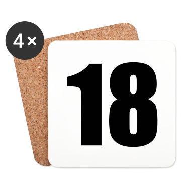 Geschenk zum 18 Untersetzer - 18