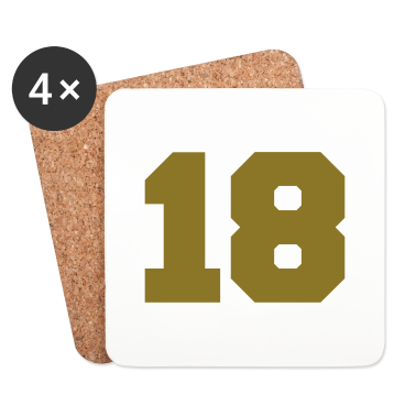 Geschenk zum 18 Untersetzer - 18