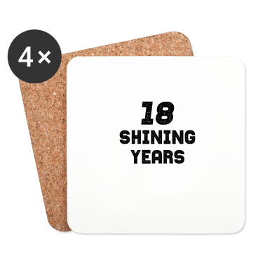 Geschenk zum 18 Untersetzer - 18 leuchtende Jahre 18. Geburtstag Geschenk Sterne