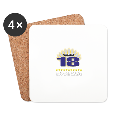 Geschenk zum 18 Untersetzer - 18 endlich nie so gut - 2002 18 Geburtstag