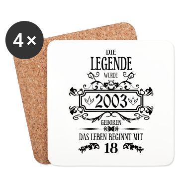 Geschenk zum 18 Untersetzer - Geschenkideen zum 18. Geburtstag Lustige Sprüche