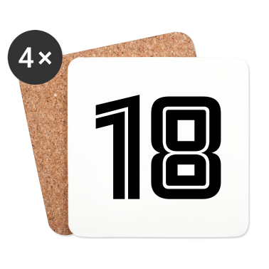 Geschenk zum 18 Untersetzer - 18