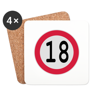 Geschenk zum 18 Untersetzer - (18)