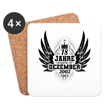 Geschenk zum 18 Untersetzer - 18 Geburtstag Dezember 2002
