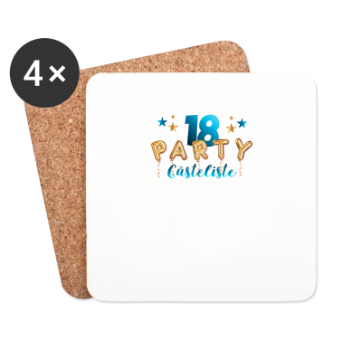 Geschenk zum 18 Untersetzer - Geschenk zur 18. Geburtstagsparty