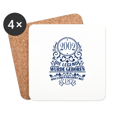 Geschenk zum 18 Untersetzer - 18 Geburtstag Vintage Legende