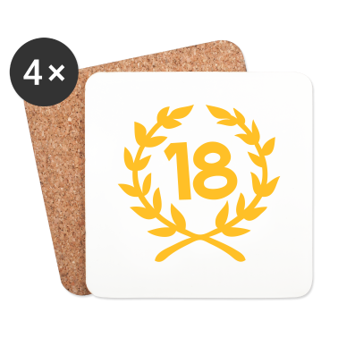 Geschenk zum 18 Untersetzer - 18