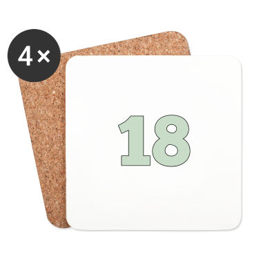 Geschenk zum 18 Untersetzer - 18