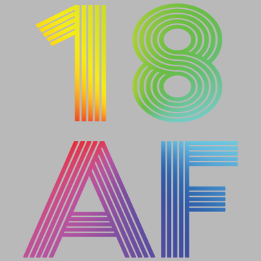 Motiv 18. Geburtstagsgeschenk für Männer & Frauen, 18 AF, lustig