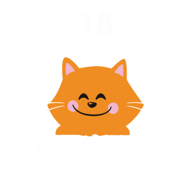 Motiv 18. Geburtstag 18 Jahre, um diesen pawsome 2001 zu schauen