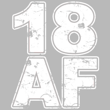 Motiv 18. Geburtstagsgeschenk für Männer & Frauen - 18 AF, lustig