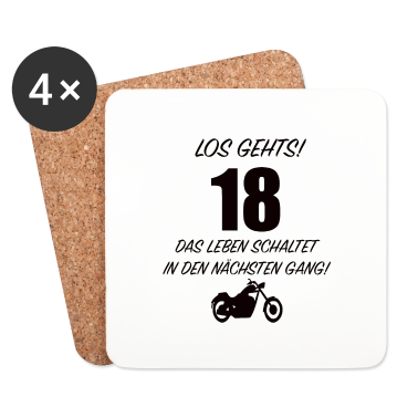 Geschenk zum 18 Untersetzer - 18 Geburtstag GeschenkFeier Geschenkidee