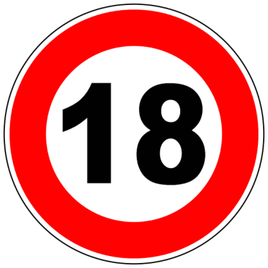 Motiv 18. Geburtstag - 18 - Feier - Straßenschild