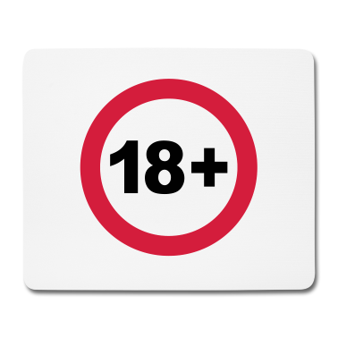 Geschenk zum 18 Mousepad - 18 / 18. Geburtstag. / 18+