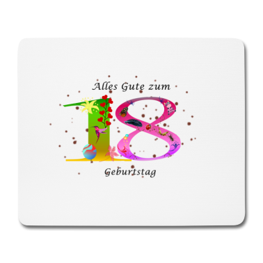Geschenk zum 18 Mousepad - 18.Geburtstag
