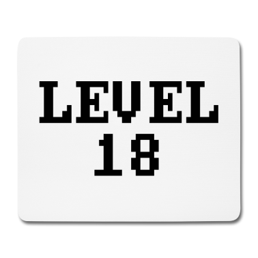 Geschenk zum 18 Mousepad - level 18, 18. geburtstag controller, gamer