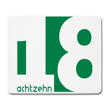 Geschenk zum 18 Mousepad - 18 achtzehn