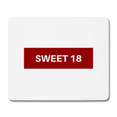 Geschenk zum 18 Mousepad - Sweet 18