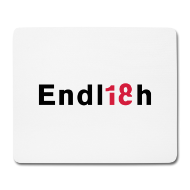 Geschenk zum 18 Mousepad - Endlich 18