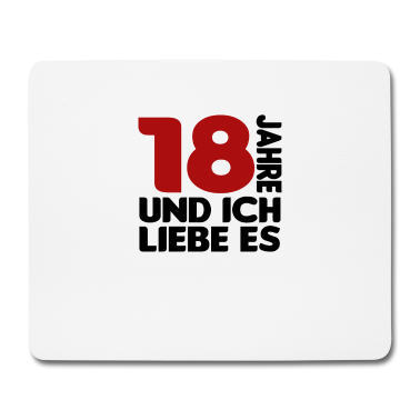 Geschenk zum 18 Mousepad - 18 Jahre 18 Geburtstag Geschenk