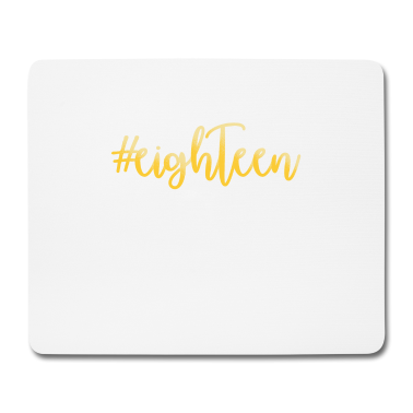 Geschenk zum 18 Mousepad - birthday #18