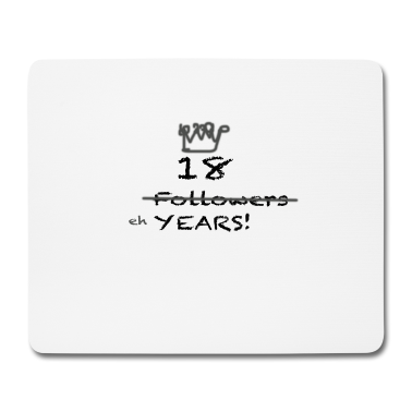 Geschenk zum 18 Mousepad - 18 Years!